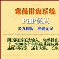 紫薇在线排盘PHP源码紫薇排盘php网页程序，可整合到任何php网站源码交易289787