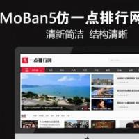 仿《一点排行网》源码 品牌新闻资讯文章排行榜模板 带手机 同步生成 带采集